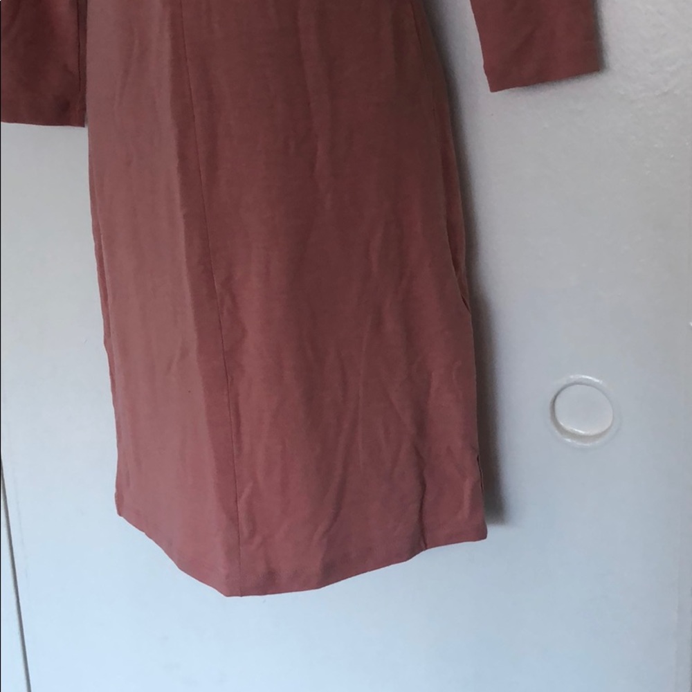 NWT! Mini Bodycon Dress in blush - Picture 3 of 4
